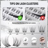 PHKERATA Velure Lash Clusters Natural Cluster Eyelash Extensions Wispy Individual