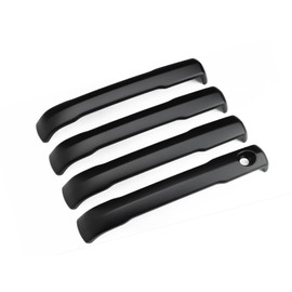 eLoveQ Gloss Black Side Door Handle Cover for Toyota 2022-2025 Tundra; 2023-2025 Sequoia 2024-2025 Tacoma