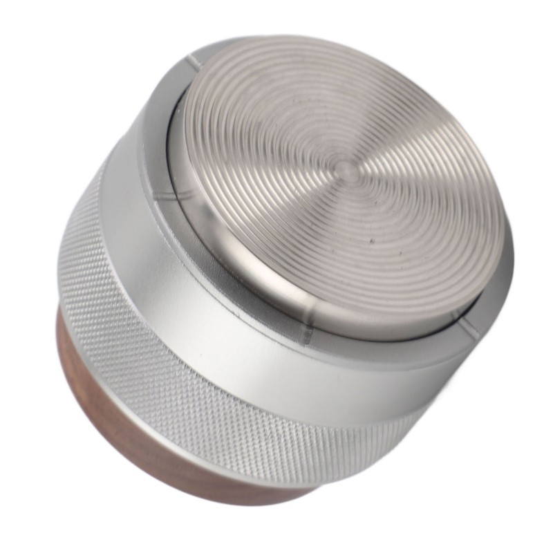 Coffee Distributor Tamper Constant Pressure 304 Stainless Steel Wood Handle