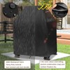 Outdoor Fireplace Cover,Heavy Duty 600D Waterproof Square Chimineas Fireplace Covers,Cover