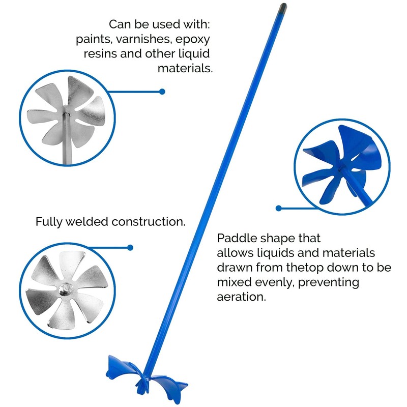 Toolty Mixing Paddle Stirer Agitator for Liquid Materials and Resins