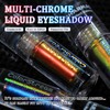 CHARMACY Multichrome Liquid Glitter Eyeshadow, Color Changing Eyeshadow, Metallic Pigmented