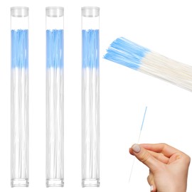 180PCS Earring Hole Cleaner Floss, Ear Piercing Floss, Earring Holes Cleaner Flosses, Ear Holes Piercing Cleaners, Disposable Piercings Hole Cleaners for Women Men(Blue)