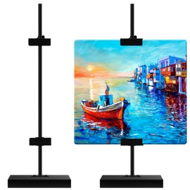 MorningRo Tabletop Picture Frame Easel Stand Adjustable Metal Frames Holder Stand Table Display Easel Picture Display Floor Art Holder for Home Exhibition Restaurant(2 Pcs,16.5 x 5.5 x 3.5 Inches)