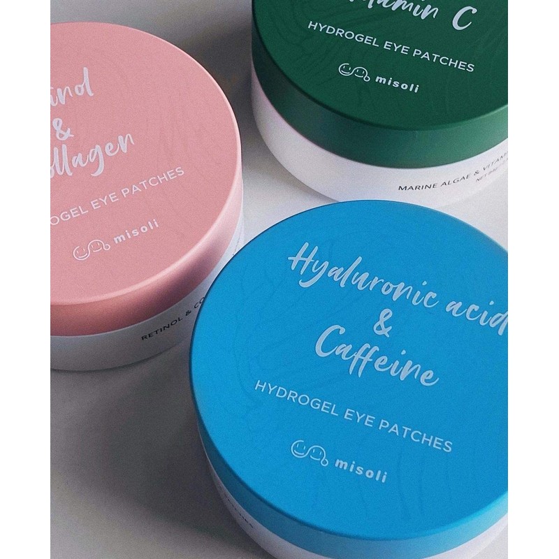 misoli hyaluronic acid & caffeine hydrogel eye patch