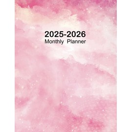 2025-2026 Monthly Planner: A4 Two Year monthly Organizer From January 2025 to December 2026, Pink Cover