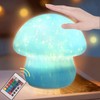 ANGTUO 16 Colors Mushroom Night Light Include Remote Control, Mushroom