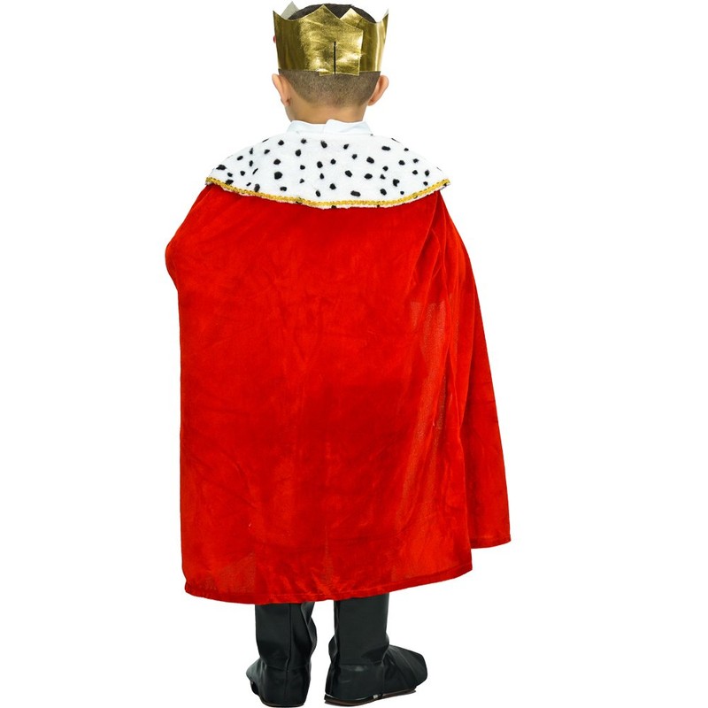 SEA HARE-Child Fantasy King Robe and Crown Set Costume (10-12