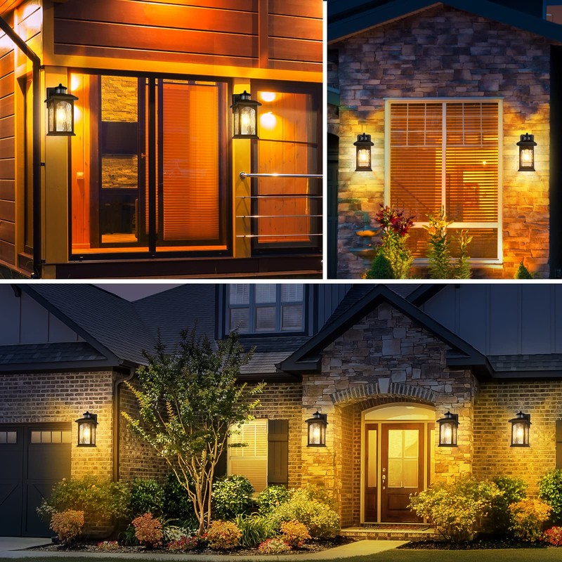 Motion Sensor Outdoor Lights - Retro Dusk to Dawn Outdoor