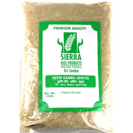 Sierra White Keeri Samba Rice 10LB (4.5kg), Product of Sri Lanka