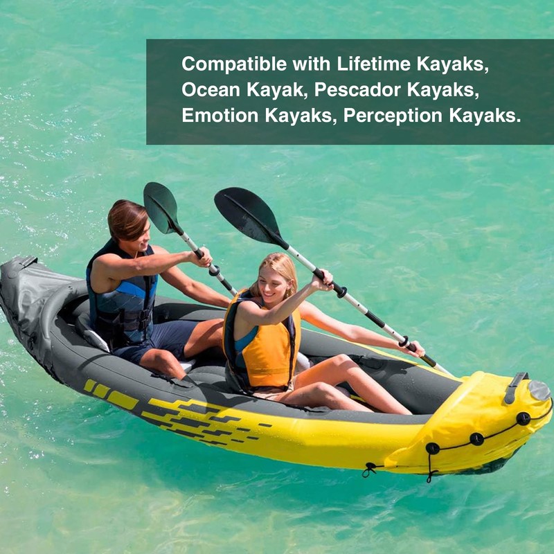 Omoojee 4 Sets Kayak Seat Clips and Hooks, Kayak Replacement