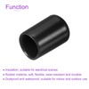 DMiotech 50pcs 11mm Inner Diameter Black Screw Protector Rubber End