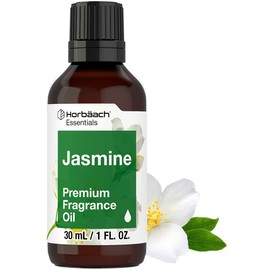 Horbäach Jasmine Fragrance Oil | 1 fl oz (30ml) | Premium Grade | for Diffusers, Candle and Soap Making, Aroma Spray, DIY Projects & More