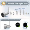 Pothunder Fingerprint Lock, Biometric Cabinet Lock Set - 0.75" (20mm),
