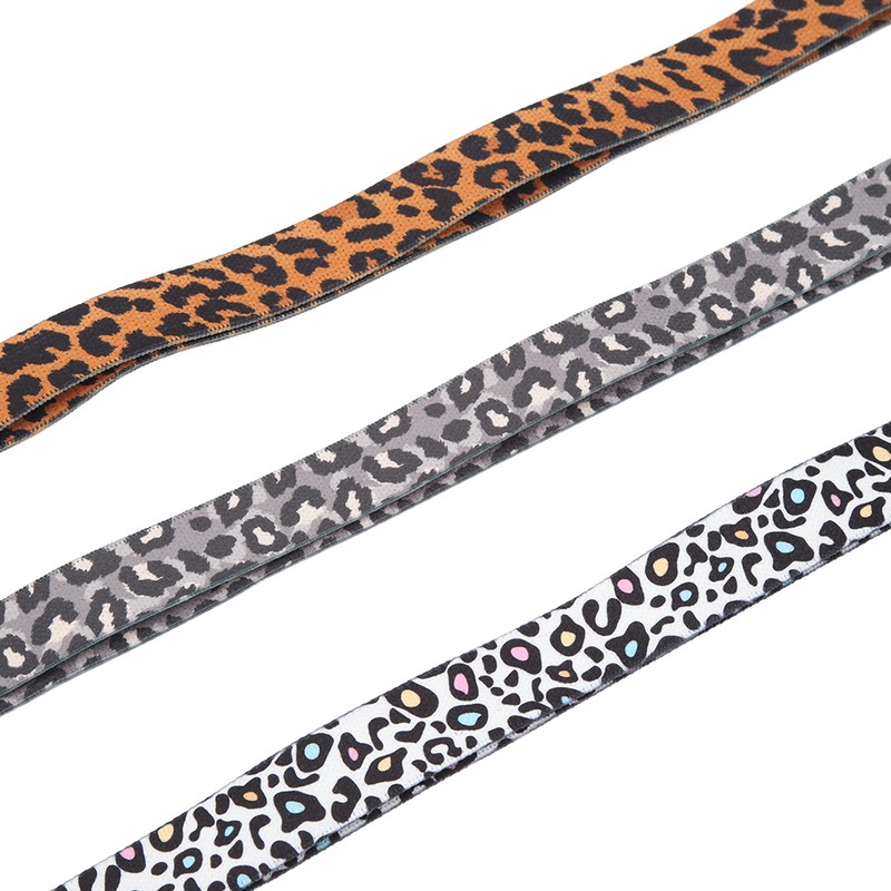 Unisex Leopard Print Pull Up Assistance Bands Long Resistance Bands