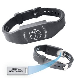Elite II - Adrenal Insufficiency Medical Alert Bracelet