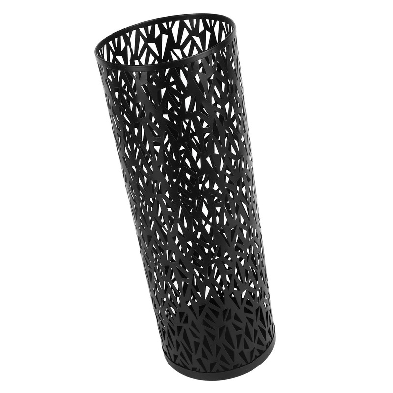 Umbrella Stand Rack for Entryway Metal Hollowed Freestanding Round Umbrella