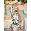 LUXVEER Summer Dresses for Women Floral Printed Casual Boho Beach