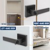 Aumerage Privacy Door Handle with Key - Heavy Duty Interior