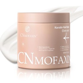 Keratin Hair Mask & Deep Conditioner 500ml - Deep Repair with Argan Oil & Wheat Protein - Hydrating Hair Treatment for Dry, Damaged or Colour-Treated Hair, Sulphate Free