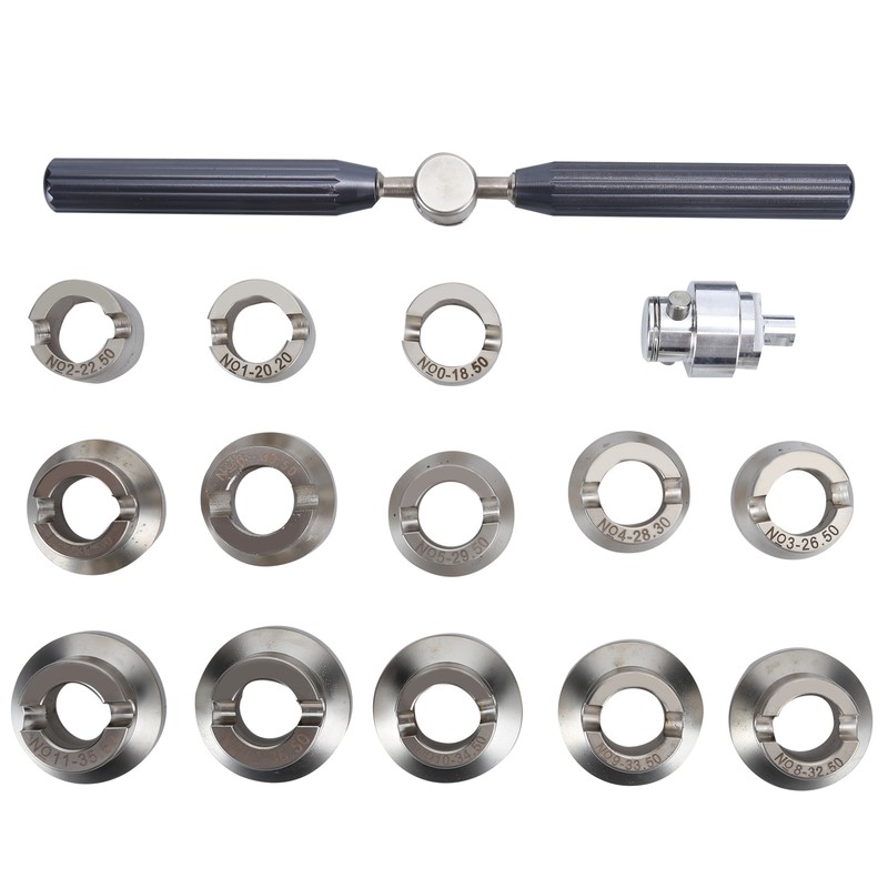Watch Back Case Cover Opener Remover Wrench with 18.5‑36.5mm Dies