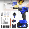 Cordless Impact Wrench Kits with 4 Sockets,High Torque 1/2" Impact