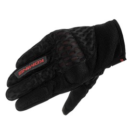 Komine GK-2433 Protective Cooling Mesh Gloves for Motorcycles Black Red M