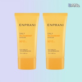 Enprani 엔프라니 선크림 데일리 선블록 70ml X2개 4중선쉴드 썬크림 Enprani Sun Cream Daily Sunblock 70ml x 2, 4-Layer Sun Shield Sun Cream [Daily Sun Cream 70ml x 2 pieces]