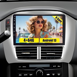 Roinvou 8 Cores 4+64G Android Car Radio for Honda Pilot 2006-2008, 9" Touch Screen Carplay Android Auto with 32EQ Bluetooth WiFi GPS Navigation Mirror Link Backup Camera