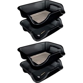 Trim Bin - 2 Pack Black Trimming Trays w/Mesh Pollen Sieve Sifter Screen, Laptop Trimmer Trays - Premium Growing Accessories, Harvest Buds Equipment