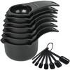 Viwehots Measuring Cups and Spoons Set Set 15, Dry Plastic