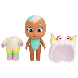 Cry Babies Magic Tears Jumpy Monsters, Stars Nunu, Collectable Doll with Monster Pyjamas, Toy for Girls and Children + 3 Years