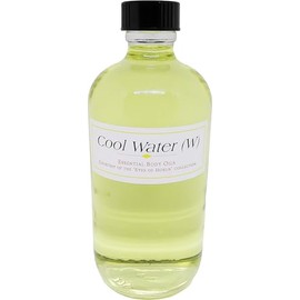 TCEShop Cool Water - Type D For Women Scented Body Oil Fragrance [Regular Cap - Light Gold - 8 oz.] - ID#23495