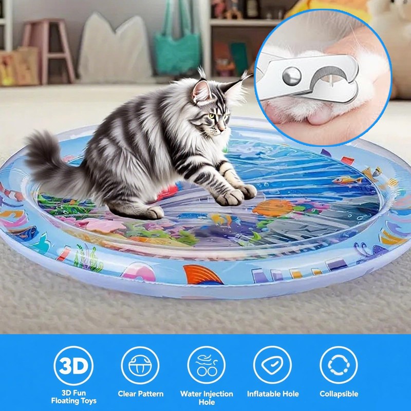 Inflatable Water Sensory Play Mat for Cats & Dogs –