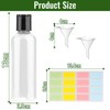 rietegio 10PCS 100ml Plastic Bottles Clear Mini Travel Containers with
