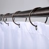SlipX Solutions Oil-Rubbed Bronze Simple Slide Shower Curtain Rings Provide