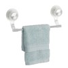 mDesign Strong Suction Wall Mount Plastic/Metal Wash Cloth Hand Towel