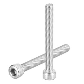 QUARKZMAN Pack of 25 M5-0.8 x 45 Cylinder Screws with Hexagon Socket Cylinder Head Screws Stainless Steel 304 Full Thread Allen Screw Fasteners for Machines