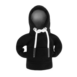 panthra Gear Shift Hoodie, Shift Knob Cover, All Seasons, Easy to Clean, Can Be Used as a Gift, Universal Car Decorative Parts, Suitable for Most Cars (Black)
