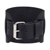 SHADOW DANCE UK Black Genuine Leather Wrist Cuff Band Adjustable