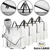 DECO EXPRESS Laundry Bags, Heavy Duty Jumbo Garage, Attic Or