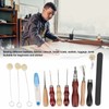 Leather Working Kit DIY Making High Carbon Steel Wooden Handles