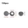 150Pcs Grey Screw Caps Hinged Plastic Screw Cover Caps for