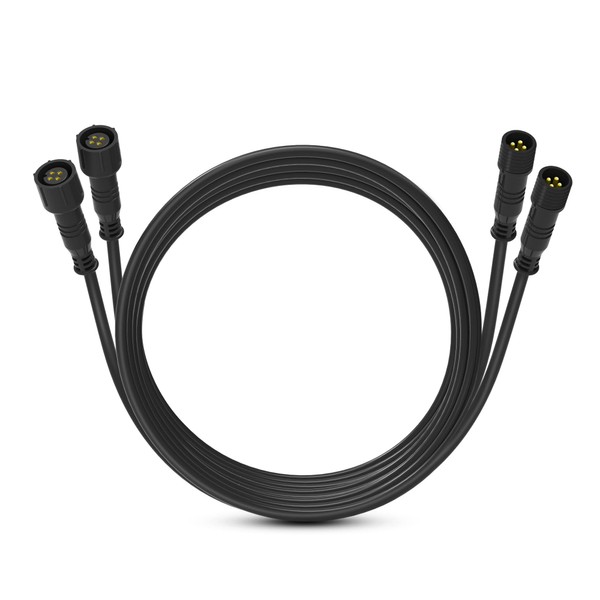 MICTUNING 10FT 4 Pin RGB Rock Light Extension Wire Cable - Only for 4 and 8 Pods RGB LED Rock Lights Connection (2 Pack)