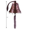 5" Solid Antique Brass Bell Quality Marine Wall Mounted Ship