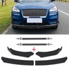 Black Front Bumper Lip Splitter Spoiler + Strut Rods Compatible