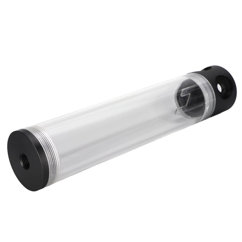 Water Cooling Reservoir 240mm/9.4in Length G1/4in Thread 50mm/2.0in Diameter Tube
