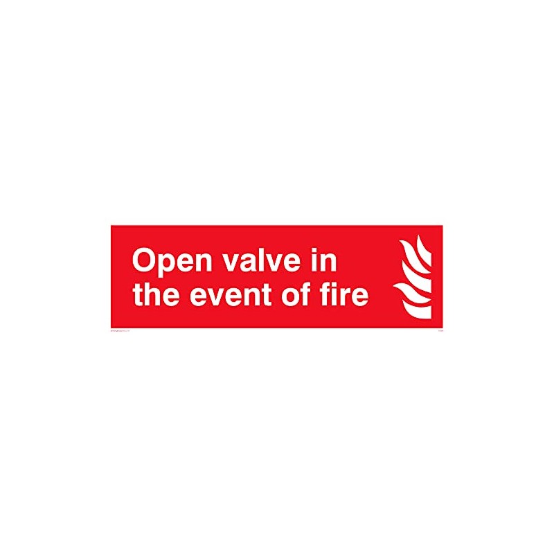 Pack of five - Open Valve In The Event Of