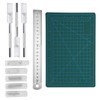 Carving Hobby Knife Kit Cutting Mat Handle Blades Ruler Art