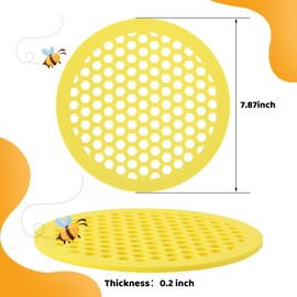 DECOHS 4 Pack Floating Bee Island- 7.87 Inch EVA Foam Floating Bee Watering Station- Butterfly Bee Waterer for Feeding, Bee Bath, Outdoor Garden Decor
